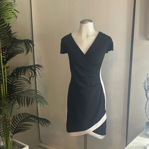 Almost Famous Black and White Mini Dress